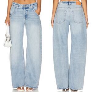 EB Denim NWT Enzo Mid Rise Barrel Jeans Women’s Size 26 Laguna Casual